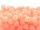 Perlen aus Acryl in pastellorange 6 mm 100 Stück