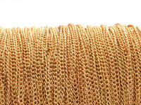 einfach gedrehte Gliederkette in lightgoldfarben 3 x 2 mm...