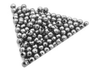 schlichte Zwischenperlen in gunmetal 4 mm 100 Stück