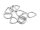 Ringe in D-Form aus 304 Edelstahl 10er Set
