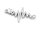 Verbinder Frequenz mit Herz in platinfarben 2er Set