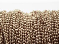 2 m Kugelkette light roségoldfarben 2 mm