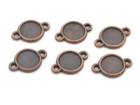 Fassungen als Verbinder mit Kreuz für 8 mm Cabochons...