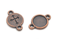 Fassungen als Verbinder mit Kreuz für 8 mm Cabochons...