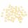50 goldfarbene Perlkappen, 8 mm