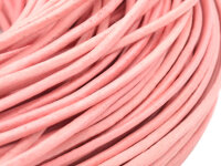 Band aus echtem Leder in pfirsich gefärbt 2 mm 2 m