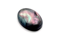 Resincabochons im Perlmutt Design in schwarz 14 x10 mm 4...