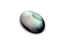 Resincabochons im Perlmutt Design in schwarz 18 x13 mm 4...