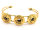 Click-Button Armreif in antik goldfarben 1 Stück