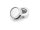 schlichte Schiebeperlen in antik silberfarben für 12 mm Cabochons 4 Stück