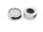 schlichte Schiebeperlen in antik silberfarben für 12 mm Cabochons 4 Stück