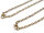 fertige Gliederketten mit flachen Gliedern in antik bronzefarben 50 cm 2er Set