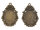 2 Fassungen für 25 x 18 mm Cabochons in Vintage bronze