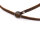 langes Lederarmband in braun