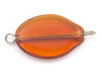 ovale Glasperle mit Verbinderstift im 4er Set in...