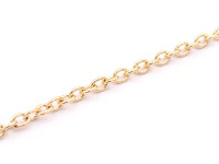 Gliederkette 3 x 4 mm in lightgoldfarben 2 m