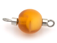 gefrostete Lampworkperle mit Verbinderstift im 4er Set in...