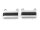 Verbinder Rechteck aus Messing in platinfarben und schwarz  im 2er Set