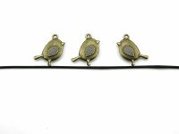 4 Spatzen in vintage Bronze