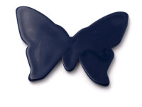 Schmetterling aus Vintage Kunststoff in marineblau 7 x 5 cm