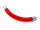 Verbinder aus Kunststoff in rot gefrostet 10 mm im 4er Set