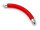 Verbinder aus Kunststoff in rot gefrostet 10 mm im 4er Set