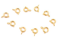 Federringe aus Messing in goldfarben 6 mm 10 Stück