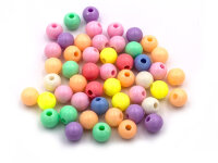 Acrylperlen im Pastell Farbmix 8 mm 50 Stück