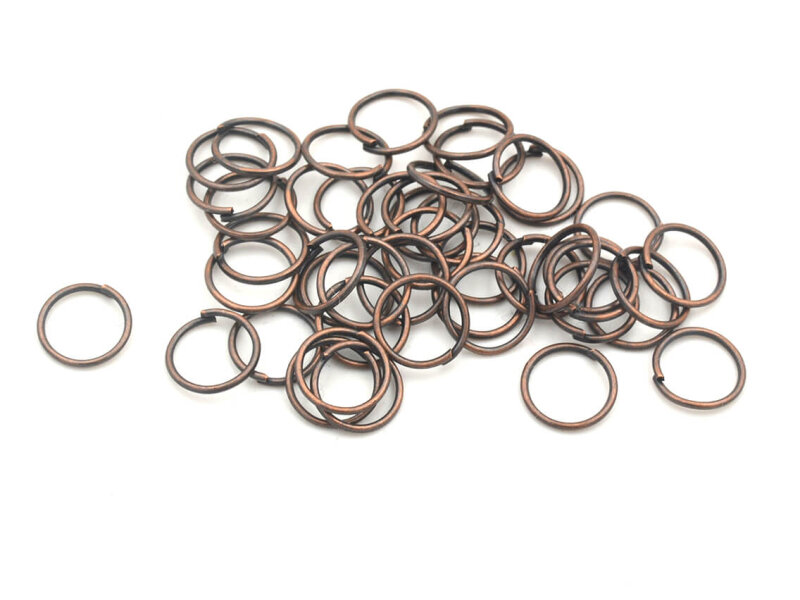 Biegeringe in antik kupferfarben 8 mm 100 Stück