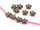 Zwischenperlen Stern in antik bronzefarben 6 mm 10 Stück