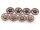 Steampunk Verbinder Zahnrad in antik kupferfarben 8er Set