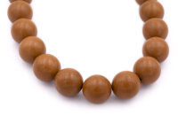 fertige Kette mit großen Perlen in Toffee 1 Stück