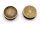 Schiebeperlen in antik bronzefarben für 14 mm Cabochons 4 Stück