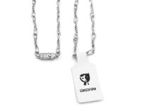 fertige Gliederkette mit langen gedrehten Gliedern in...