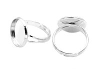 Ringrohlinge für 14 mm Cabochons aus Messing in...