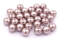 Glaswachsperlen in rosebraun 10 mm 40 Stück