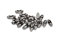 Verschlüsse für 3mm Kugelketten in gunmetal...