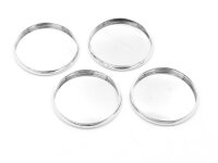 Fassungen aus Messing in platinfarben für 20 mm...