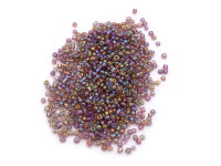Rocailles Perlen in lila im Holographic Design 2 mm 10...
