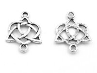 Verbinder keltischer Knoten in antik silberfarben 8...