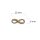 Verbinder als Infinity in antik Bronzefarben, 24mm, 6 Stück