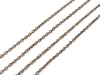 Kette in antik bronzefarben 60cm 2er Set
