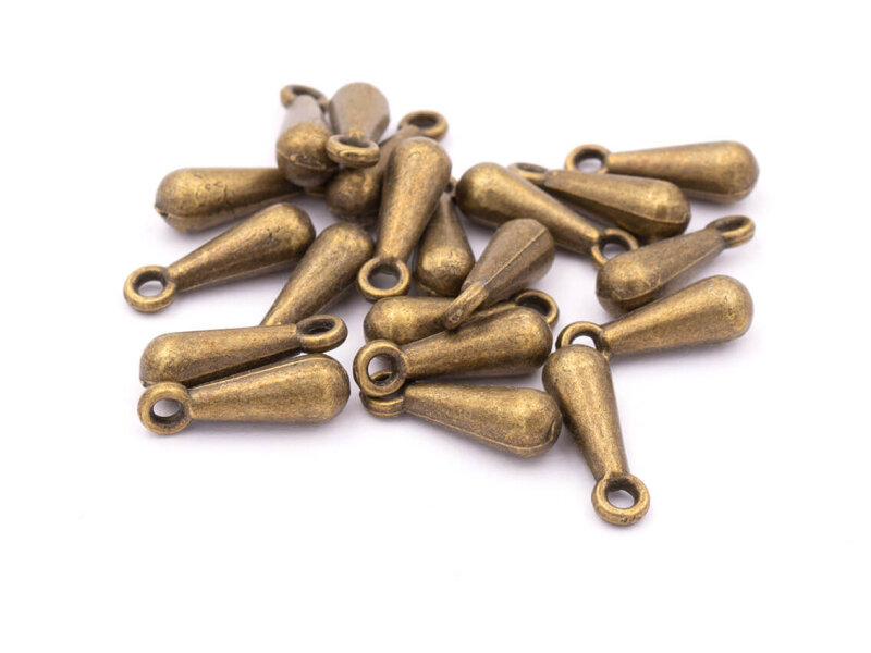 Endstücke für Ketten in bronzefarben 20 Stück