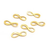 Verbinder als Infinity in antik Goldfarben, 24mm, 6...