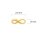 Verbinder als Infinity in antik Goldfarben, 24mm, 6 Stück