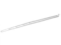 fünfreihige Layerkette in platinfarben 100cm
