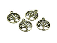 6 gerahmte Bäume in vintage Bronze