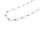grobe Gliederkette in platinfarben 92cm