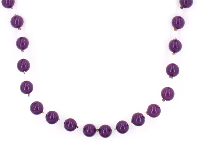 Kette mit Perlen in violett 100cm 1 Stück