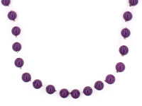 Kette mit Perlen in violett 100cm 1 Stück